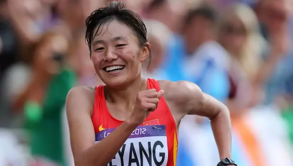 中國選手切陽什姐遞補獲得2012年倫敦奧運會20公里競走金牌。 微博圖片