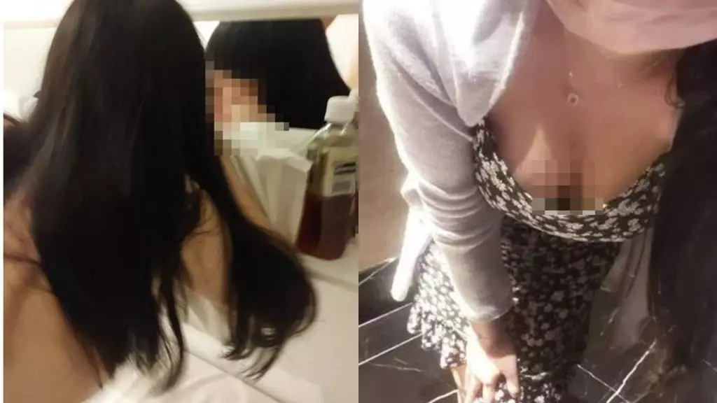 女事主的不雅片段在網上瘋傳。網上截圖