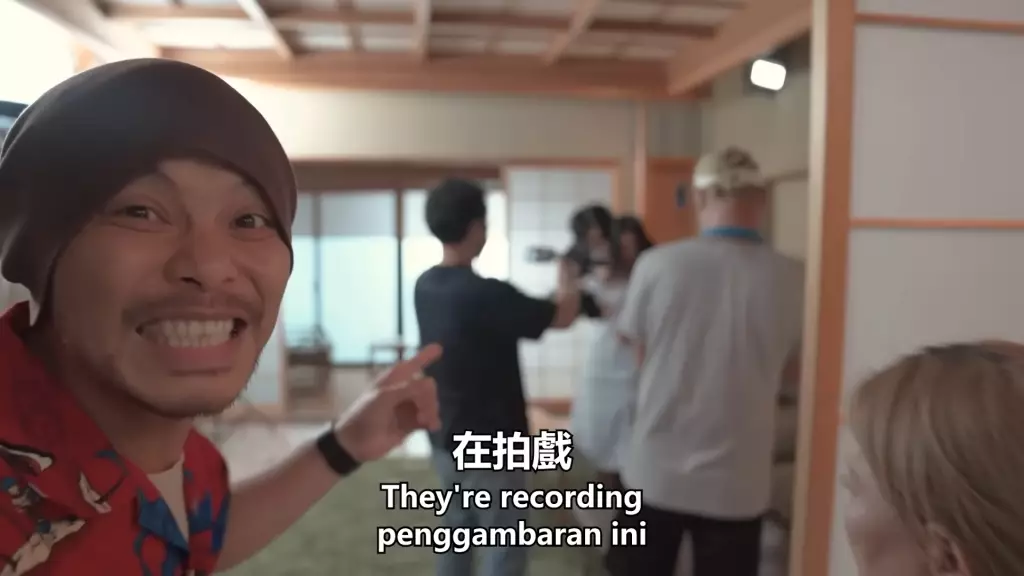 突襲拍攝中途的男女優!