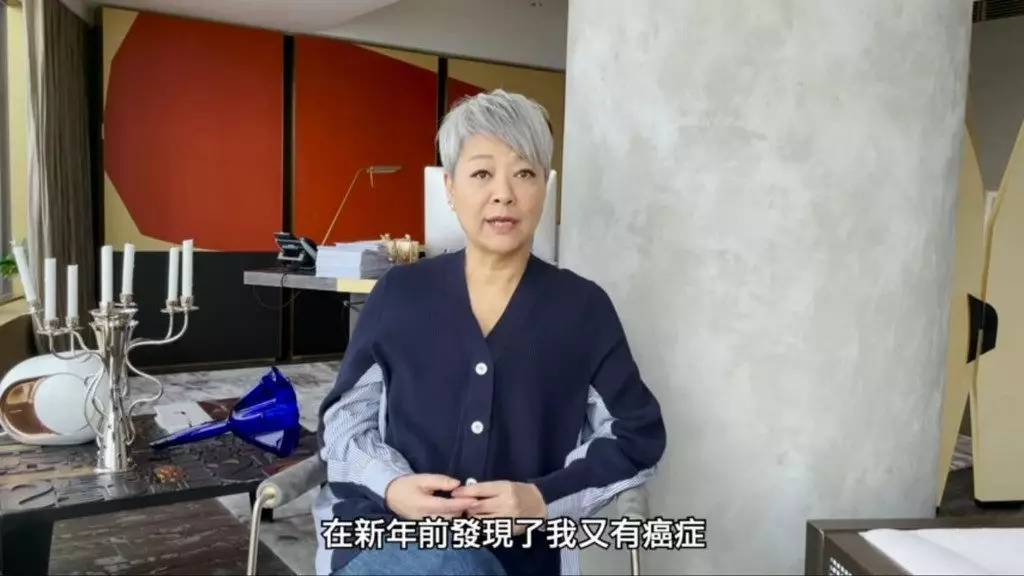 演員金燕玲也是乳癌康復者。 資料圖片
