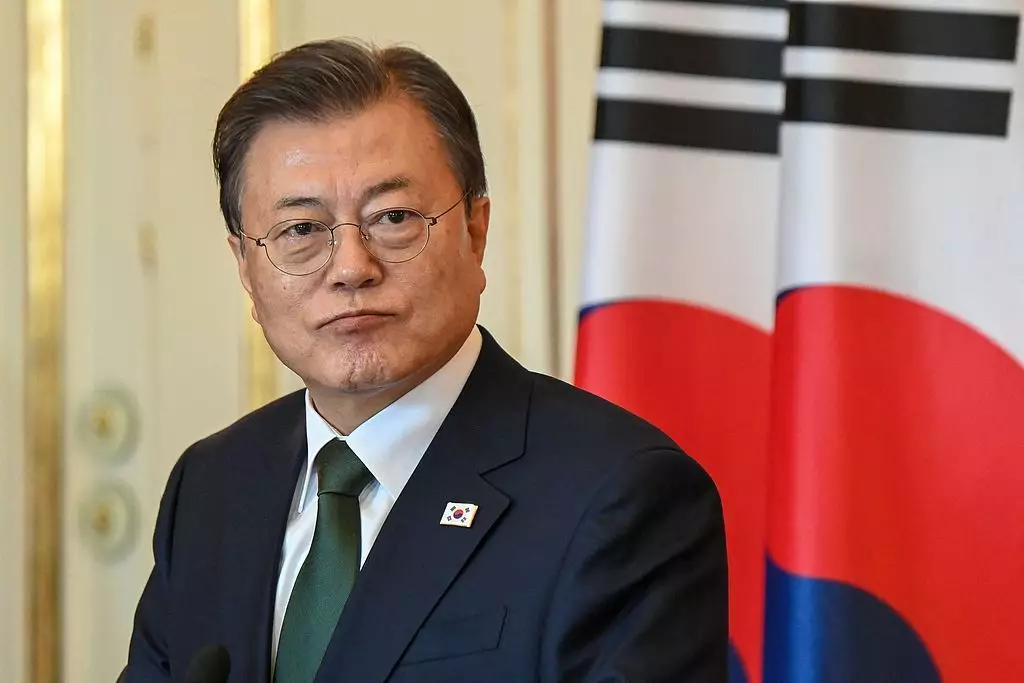 南韓前總統文在寅因為涉嫌受賄被檢方起訴。 央視資料圖片