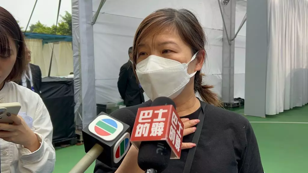 市民李小姐。巴士的報記者攝