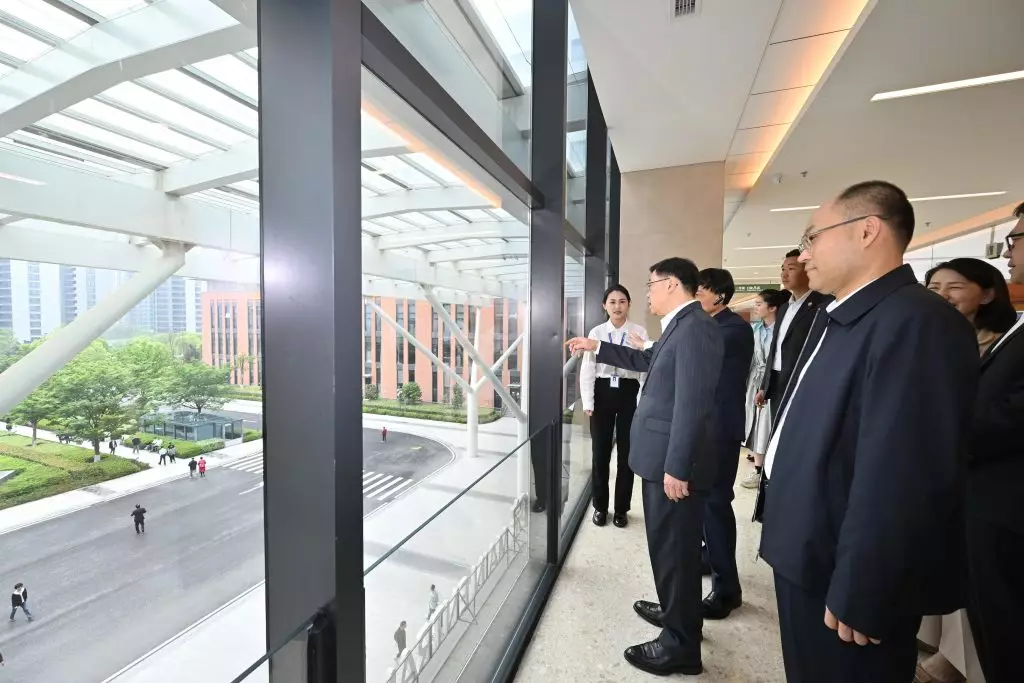 行政長官繼續浙江訪問行程。政府新聞處圖片