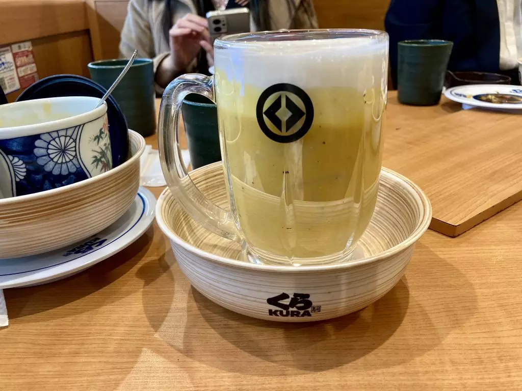 藏壽司「啤酒意粉」(X平台圖片)