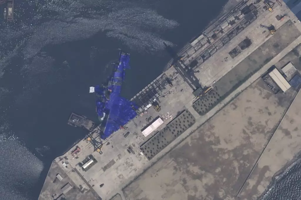 北韓新建驅逐艦。網上圖片