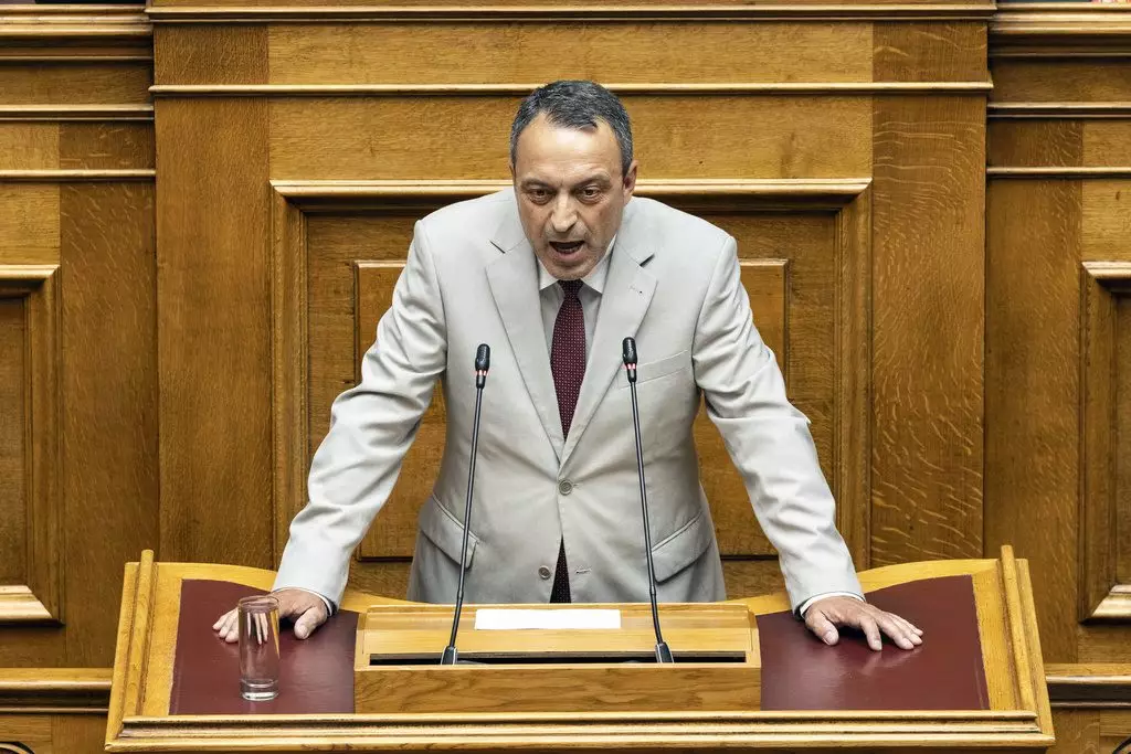 斯巴達黨領袖Vasilis Stigas等三名右翼議員被取消議員資格。AP資料圖片