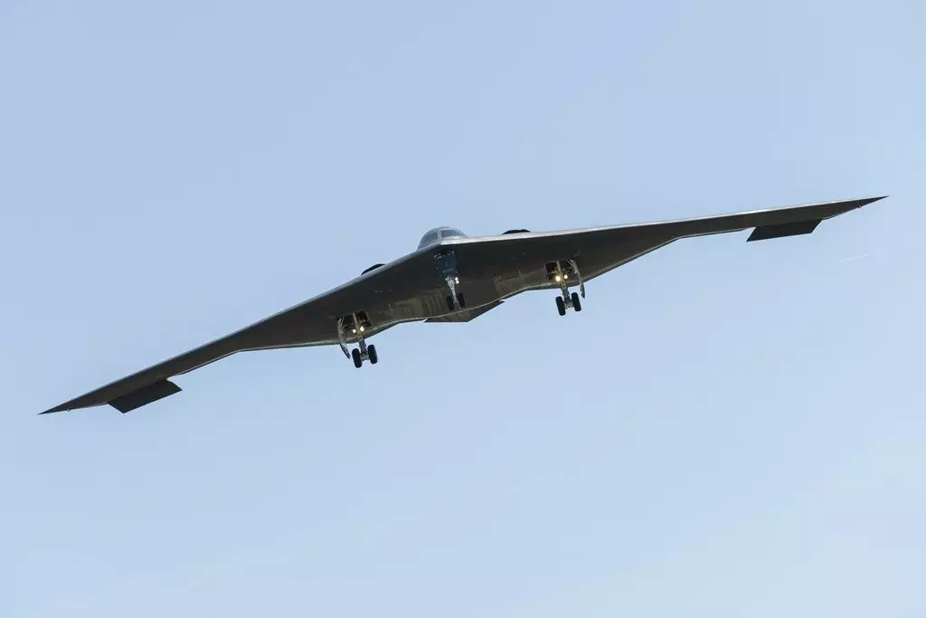 美B-2轟炸機。AP圖片