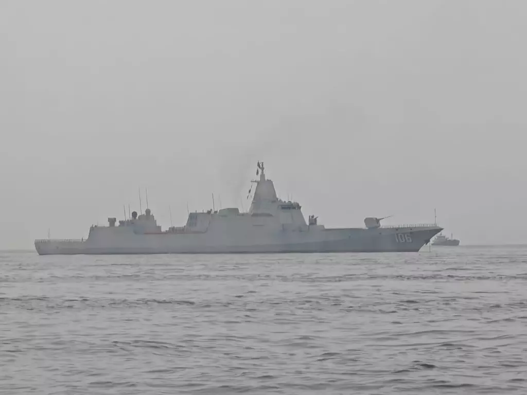 萬噸大驅延安艦。讀者提供圖片