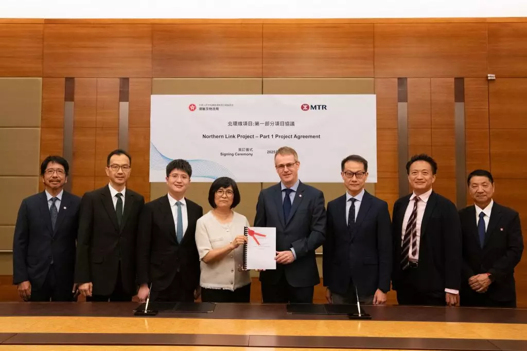港鐵與政府簽訂北環綫第一部分項目協議。fb圖片