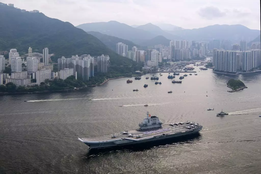 山東艦編隊訪問香港。政府新聞處圖片