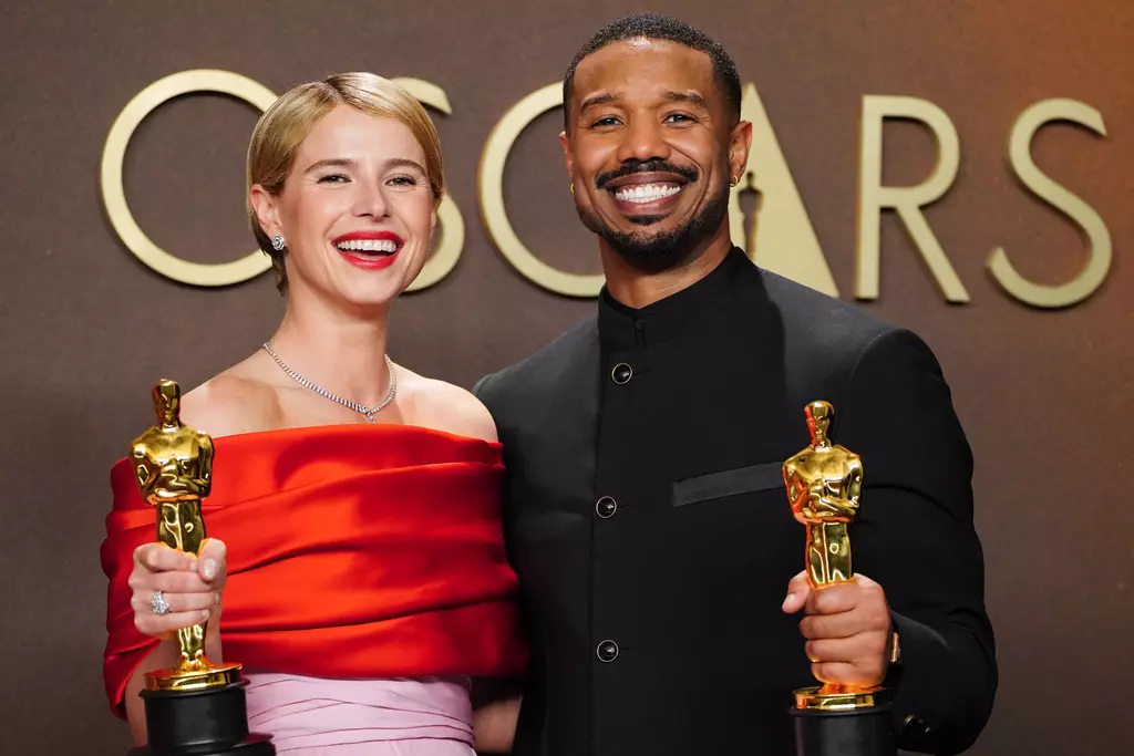 Michael B. Jordan、Jessie Buckley首封影帝影后。AP圖片