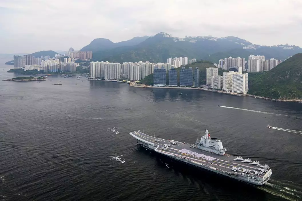編隊今日上午抵港情況。政府新聞網圖片