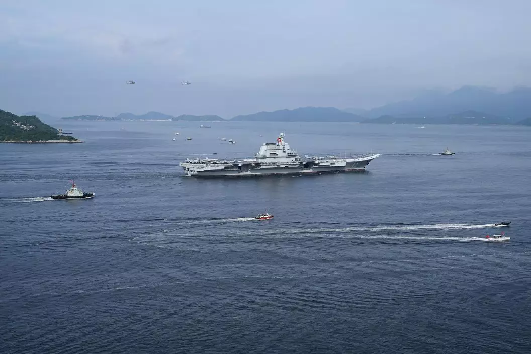編隊今日上午抵港情況。政府新聞網圖片