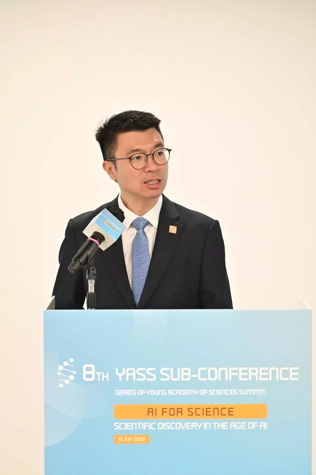 Professor Anderson SHUM, President of The Hong Kong Young Academy of Sciences, said that he hopes that this prominent platform will facilitate in-depth knowledge exchange among leading scientists from different regions, promoting cross-disciplinary and cross-regional cooperation while accelerating the translation of scientific research findings into practical applications. (Photo provided by the organiser)