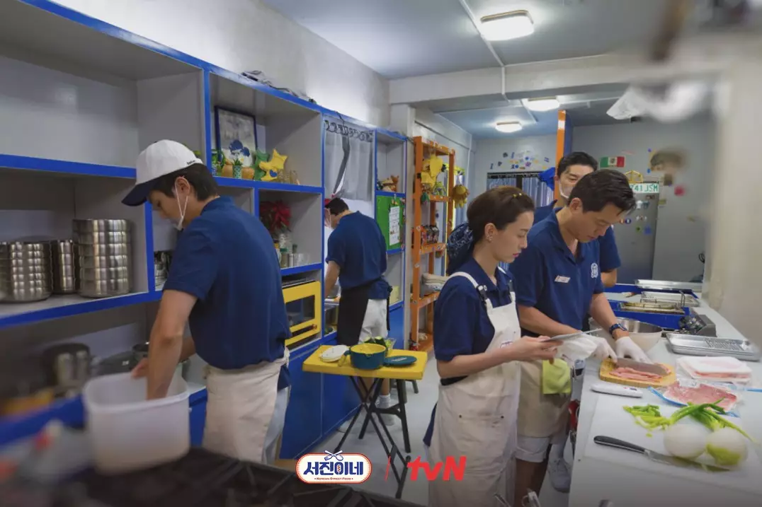 《瑞鎮家》以韓國街頭美食為主打菜單（tvN官方圖片）