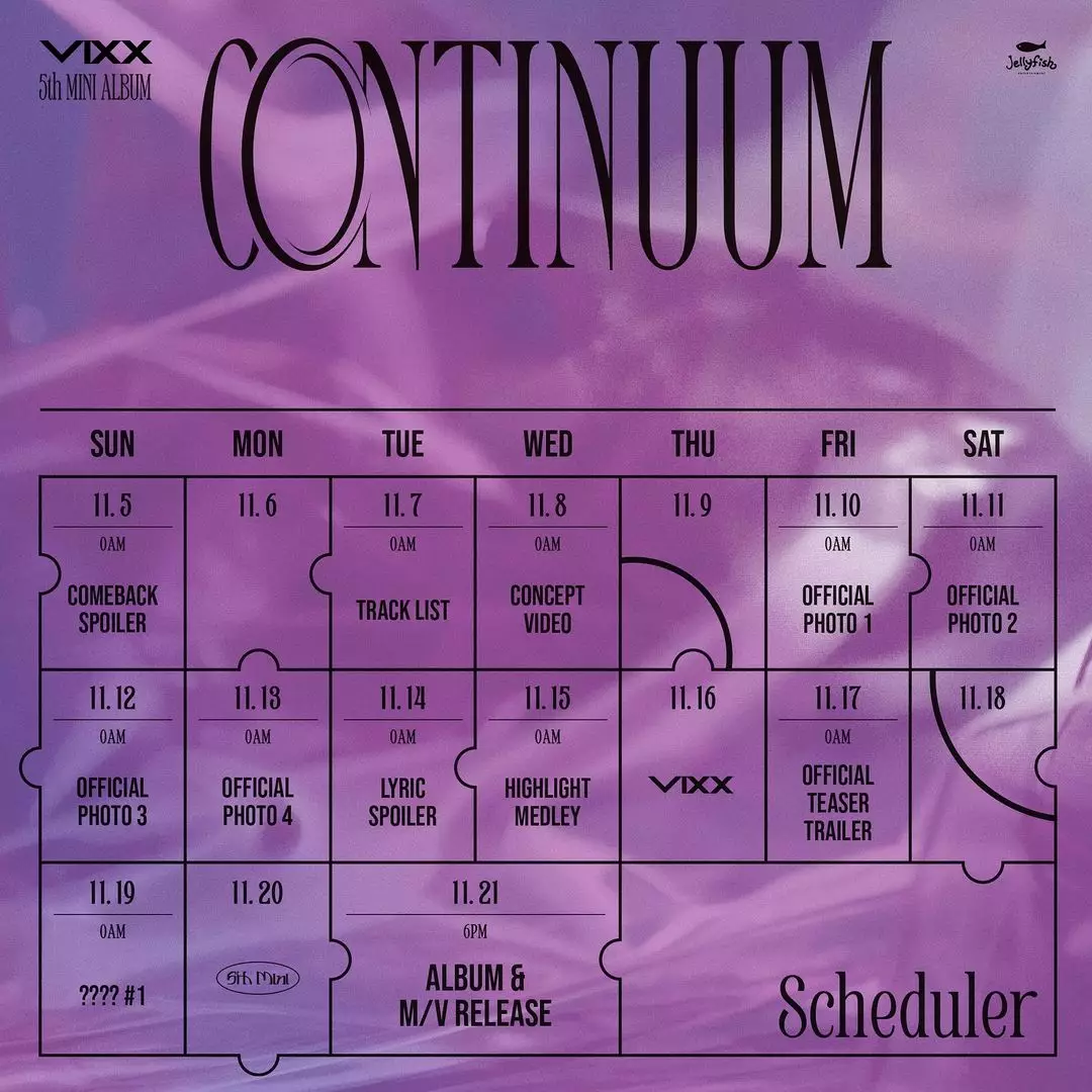 VIXX宣布將於11月21日回歸（VIXX IG圖片）