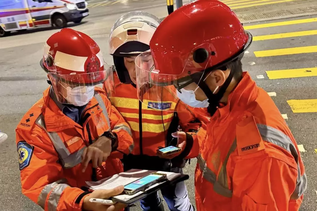 香港消防處救護員會FB圖片