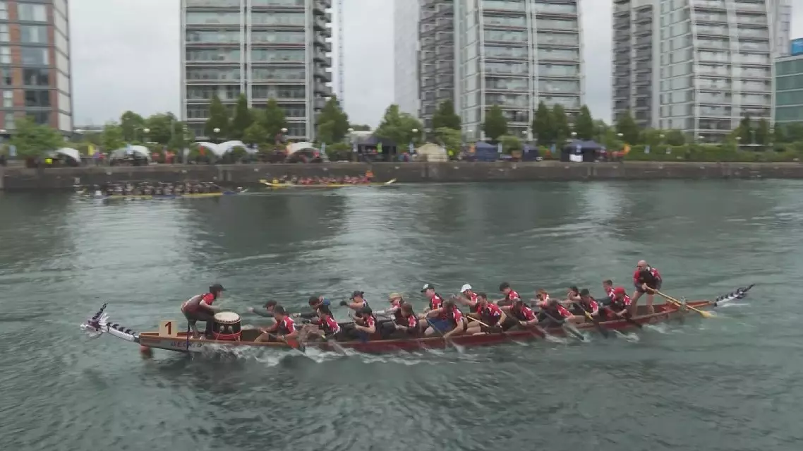 UK city celebrates Dragon Boat Festival with thrilling races, performances