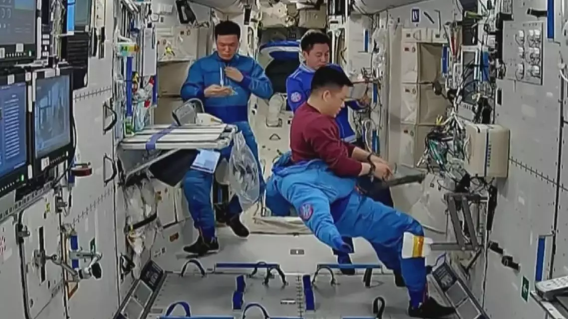 Footage shows Chinese astronauts maintaining the space station and dealing with emergencies