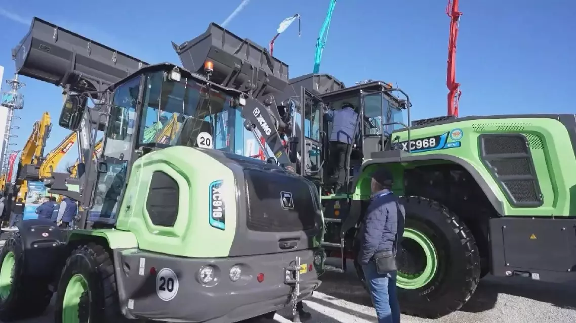 Chinese construction machinery popular at German industry fair