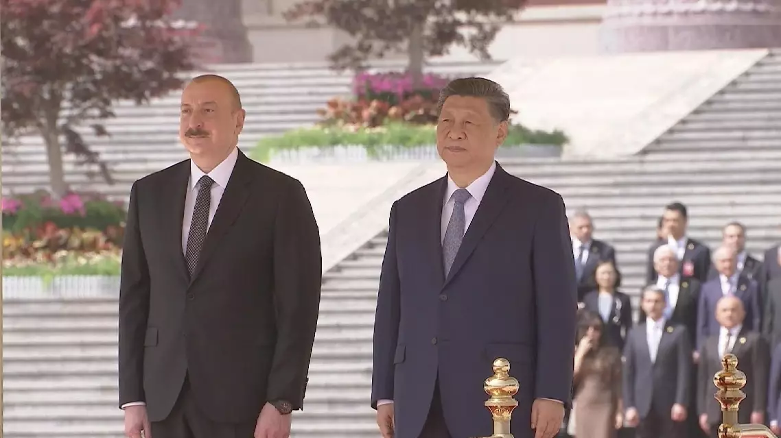 Xi holds welcome ceremony for visiting Azerbaijani president