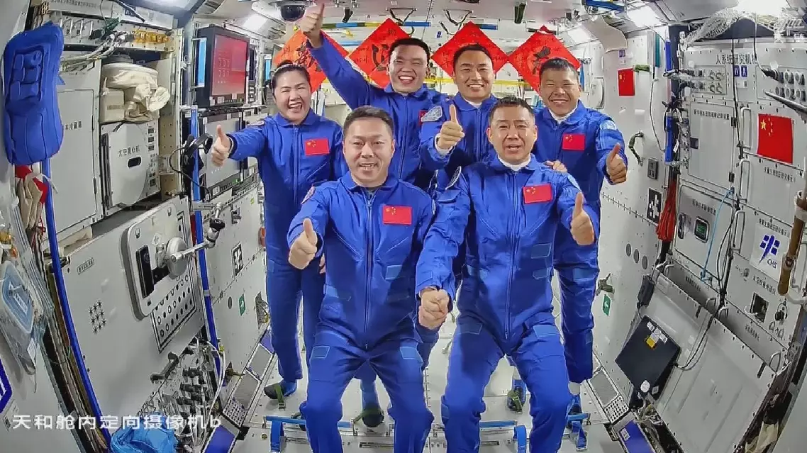 Shenzhou-20 astronauts enter Tiangong space station, meet Shenzhou-19 crew
