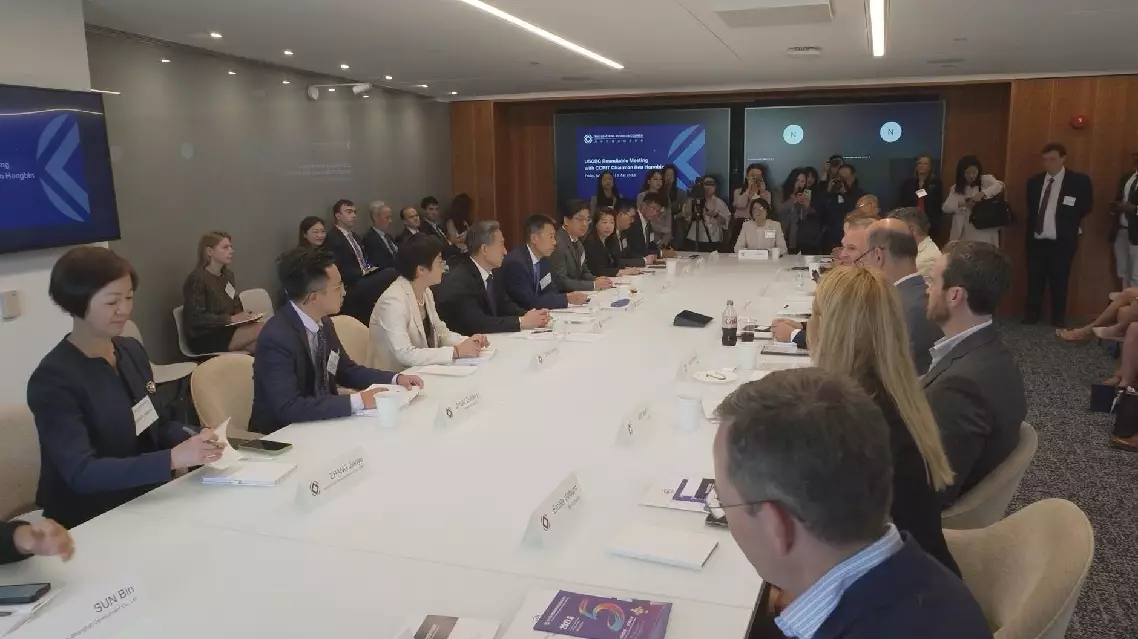 Chinese business delegation meets US-China Business Council in Washington, DC, July 31, 2026