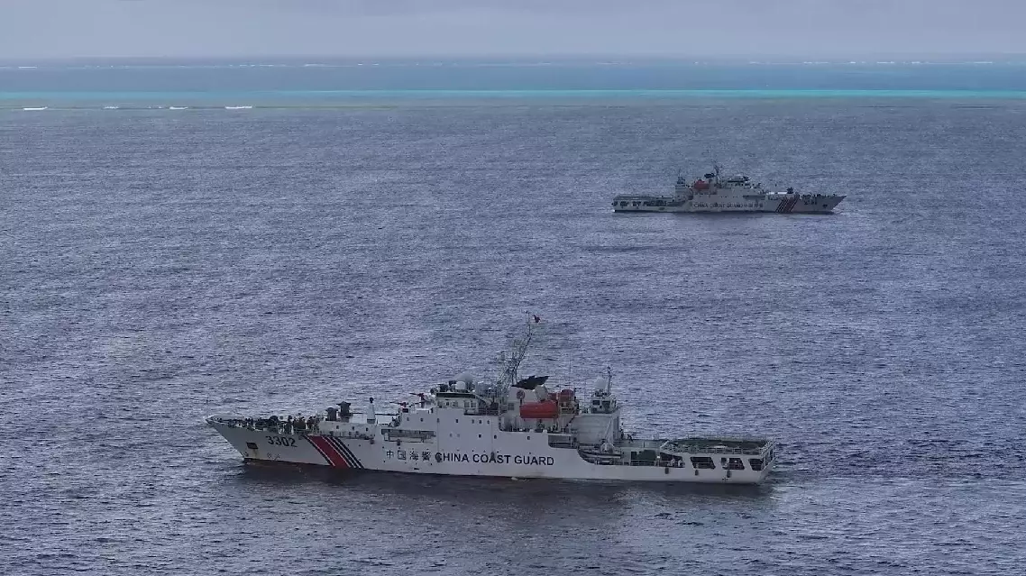 China Coast Guard conducts law-enforcement patrols around Huangyan Dao