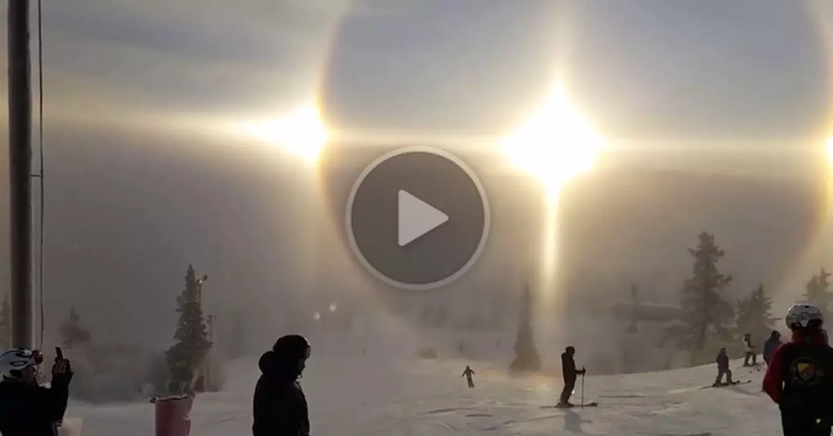 Spectacular sun halo seen in Sweden