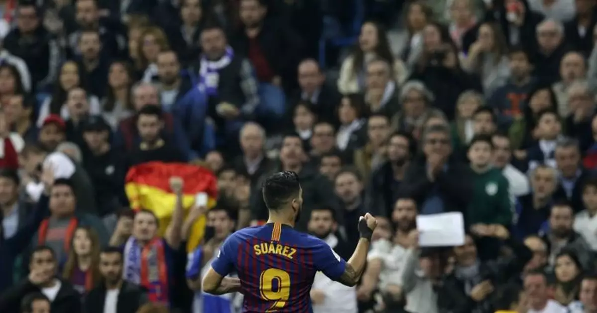 Barca beats Madrid 3-0 at Bernabeu, reaches Copa final again