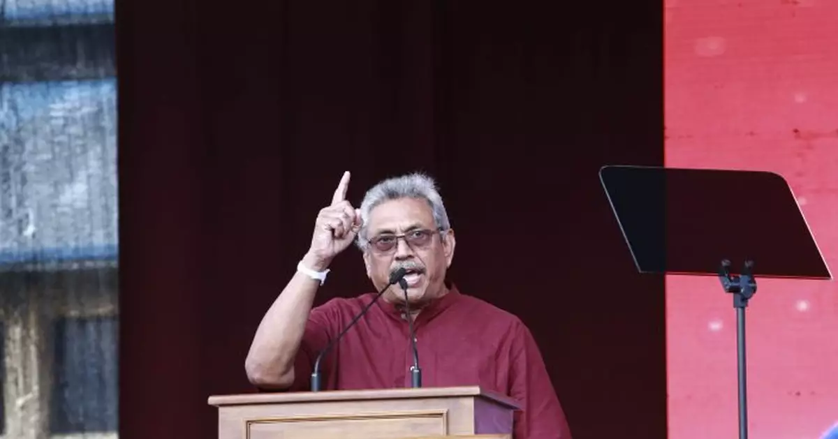 Sri Lankan leader's party to support Rajapaksa in polls