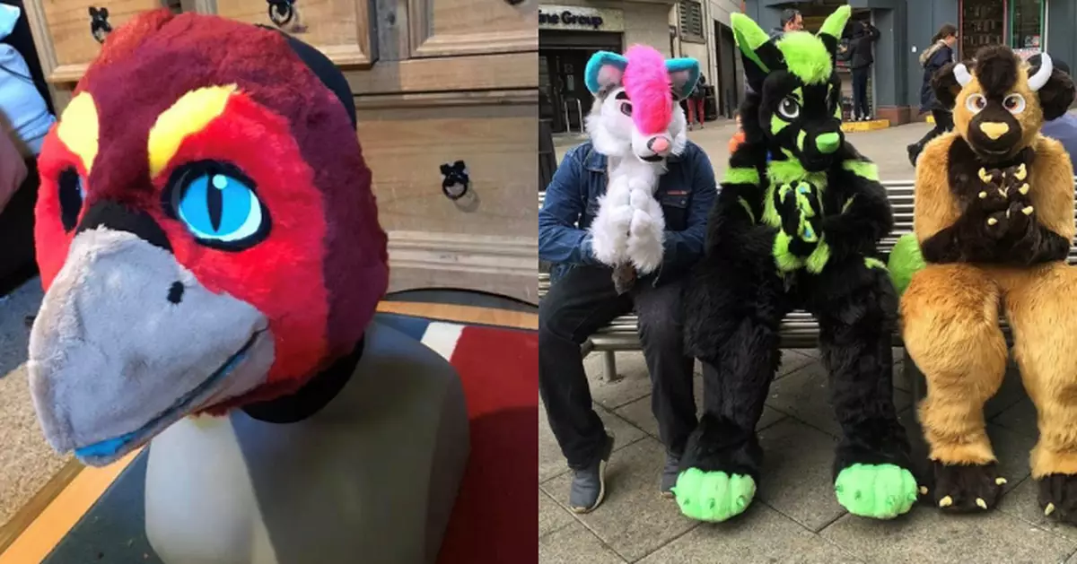 Teen overcomes social anxiety by becoming a ‘furry’ – dressing up as her wolf alterego Cosmo
