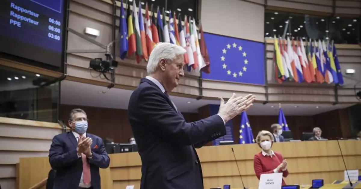 EU lawmakers approve post-Brexit trade treaty