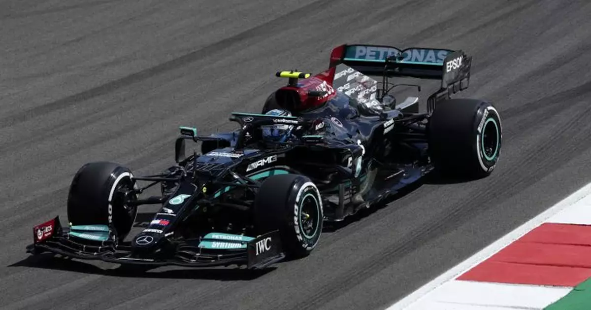 Bottas posts fastest time in 1st practice at Portuguese GP