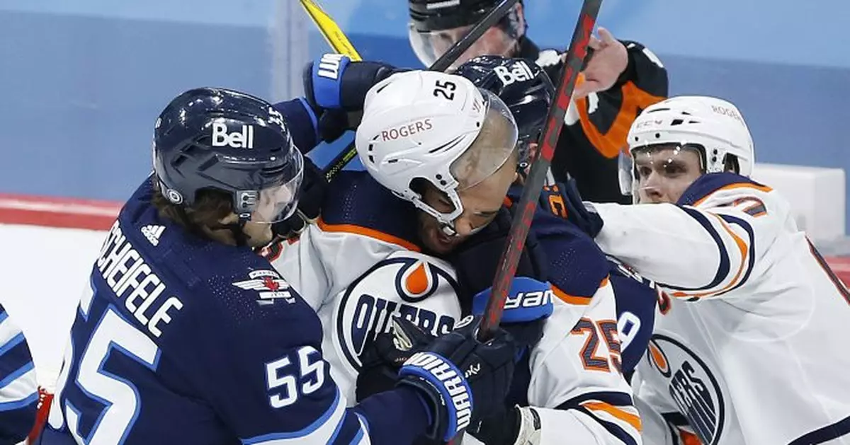 Barrie, Nugent-Hopkins lead Oilers past Jets, 3-1