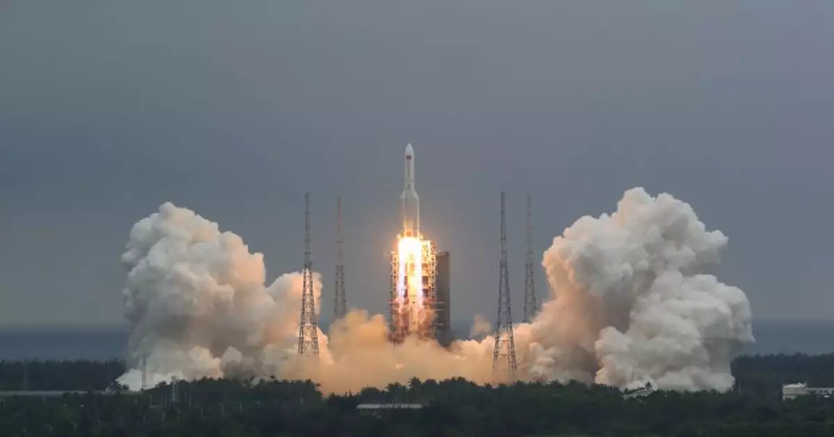 China says most rocket debris burned up during reentry