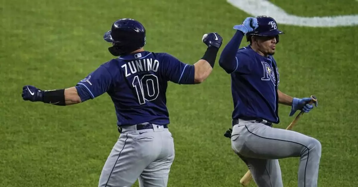 Zunino, Rays hit 5 HRs, blast Orioles 13-6 to win 5th in row