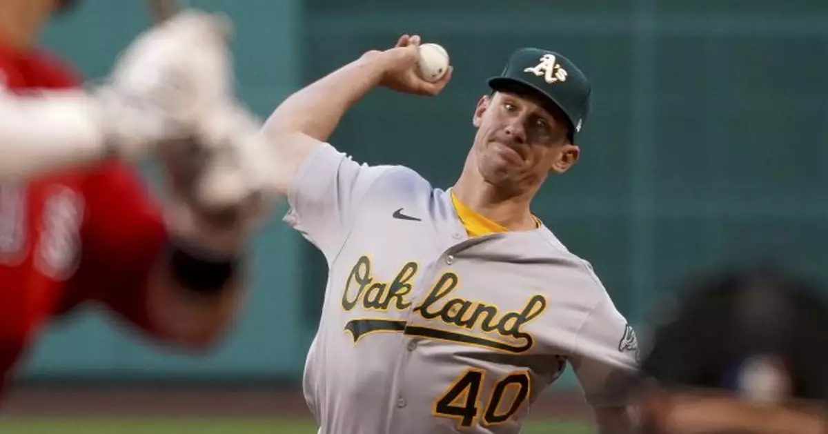 Bassitt pitches A&#039;s past Red Sox 3-2 at Fenway