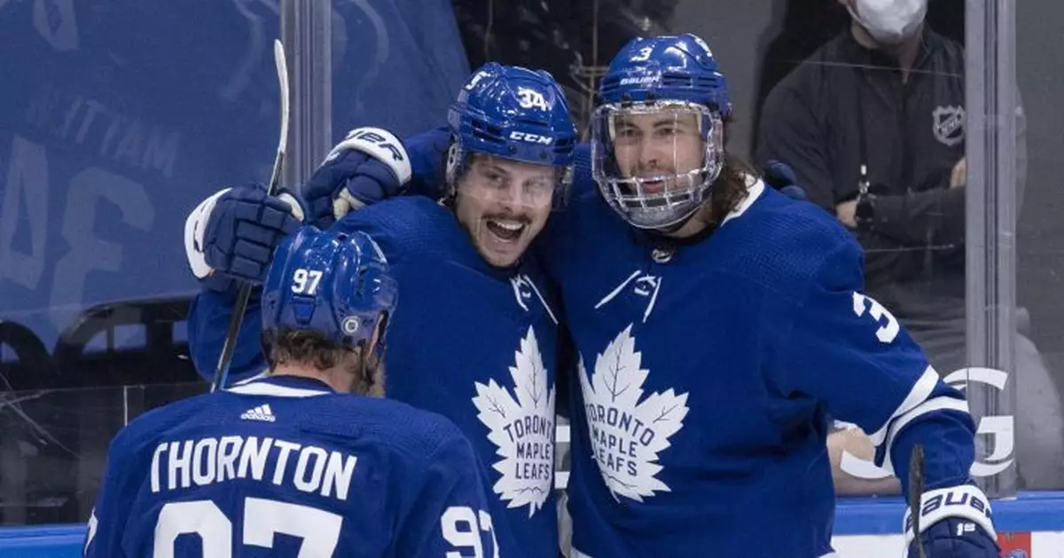 Matthews scores NHL-leading 40th goal, Leafs beat Canadiens