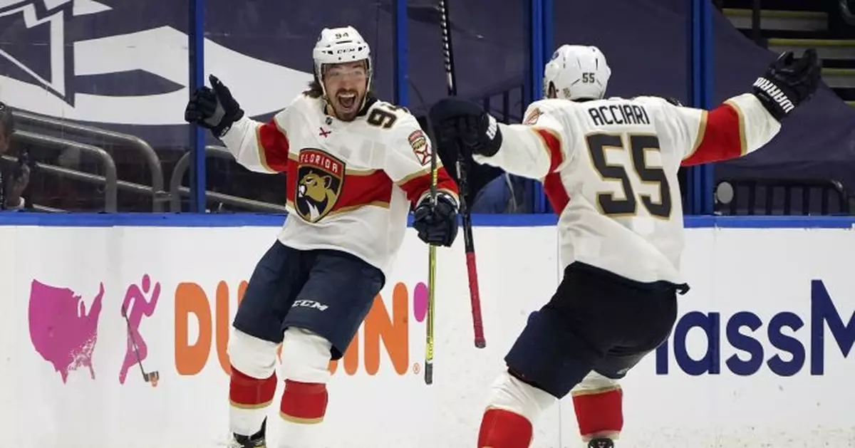 Lomberg scores in OT to lift Panthers past Lightning, 6-5