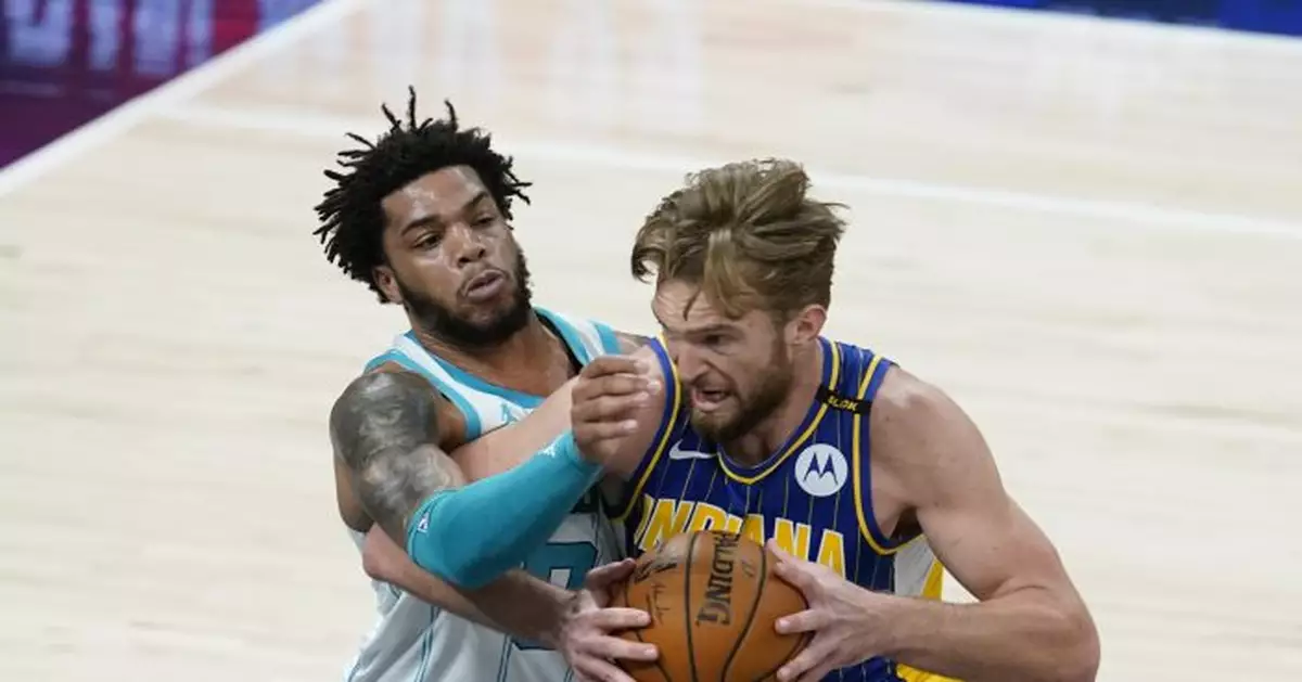 Sabonis leads Pacers past Hornets 144-117 in play-in round