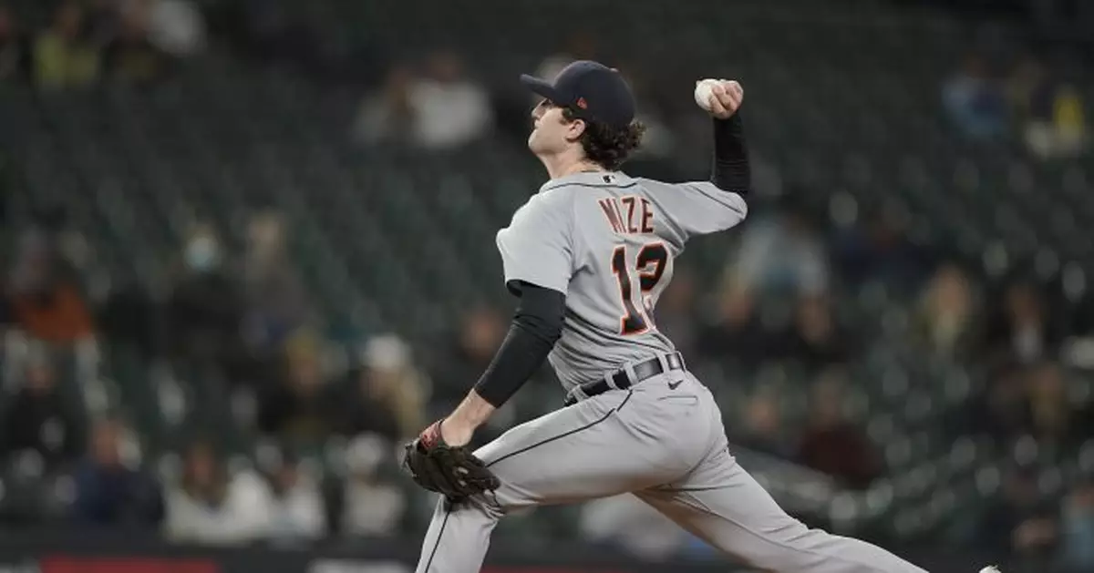 Haase hits 2 HRs, Mize strong into 8th, Tigers drop Mariners