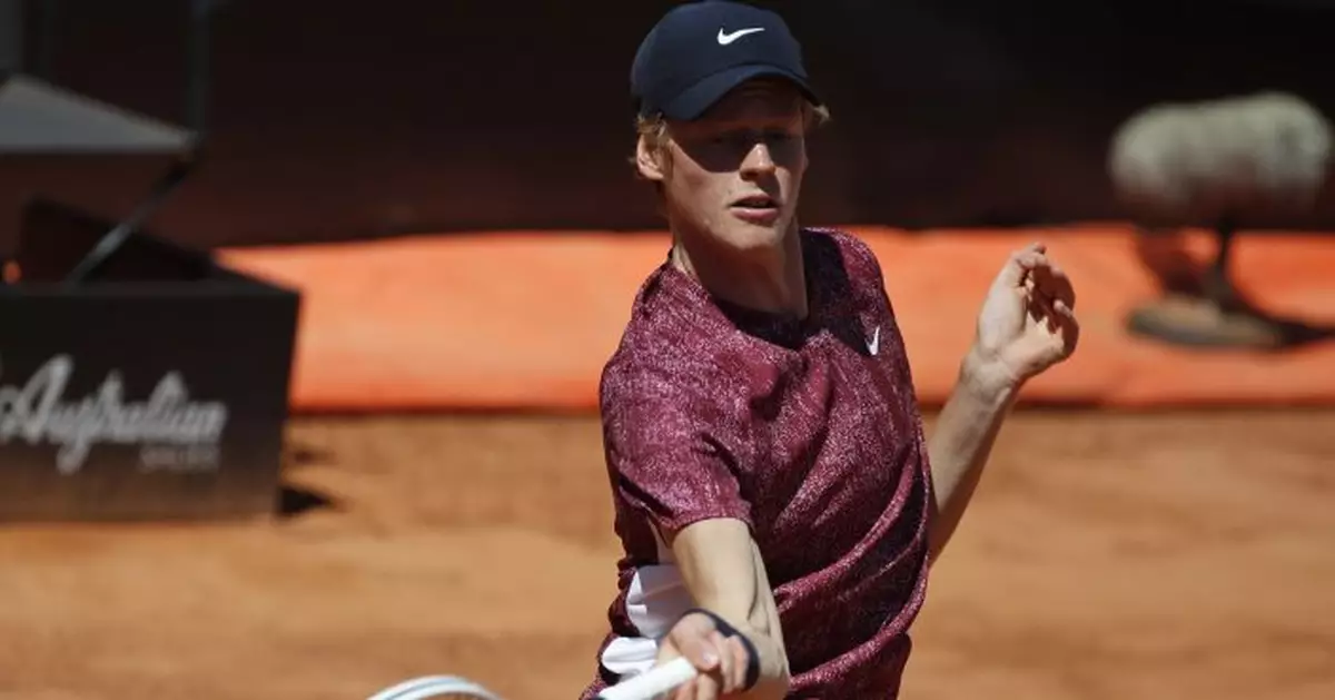 Italian teen Sinner sets up match with Nadal in Rome