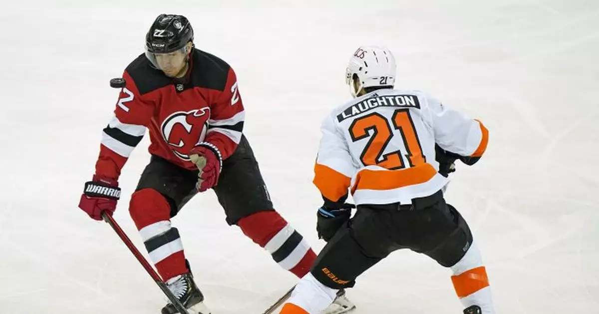 Sharangovich scores twice to power Devils past Flyers 5-3