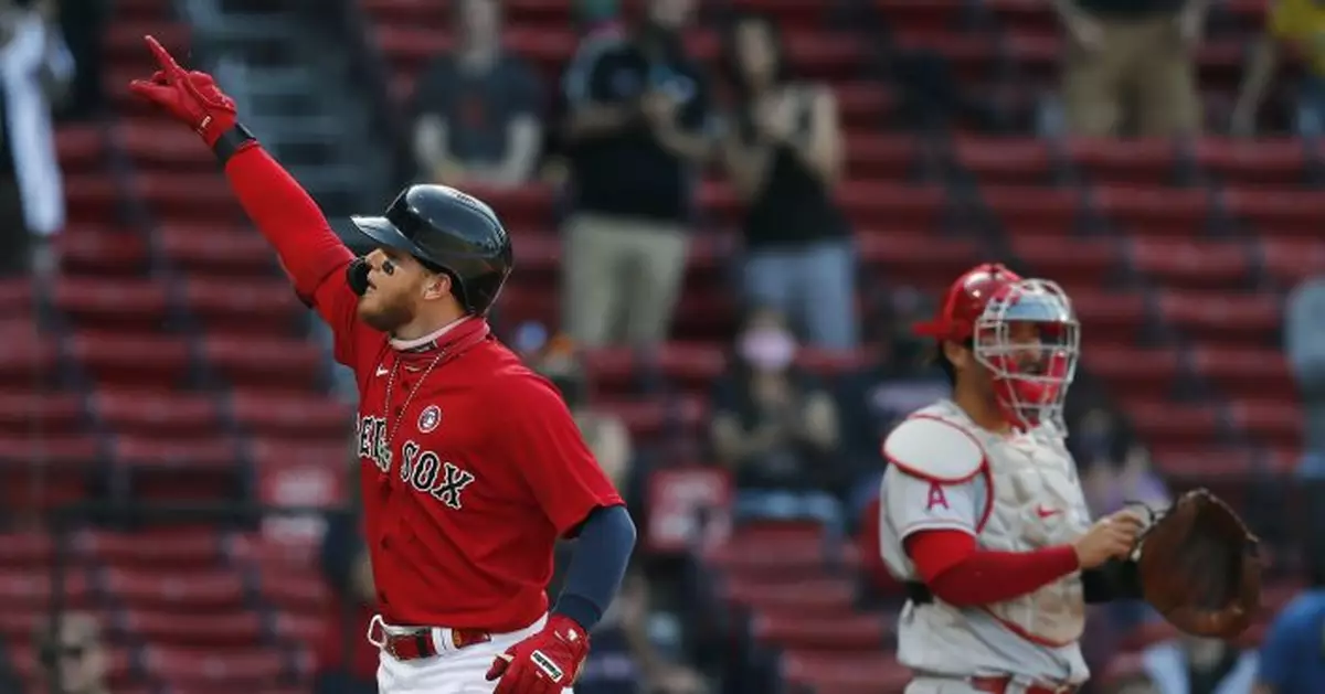 Verdugo hits HR on 25th birthday as Red Sox beat Angels 9-0