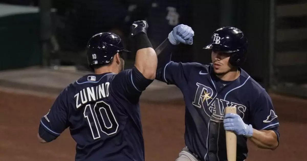 Rays score 7 runs in 8th to complete 4-game sweep of Angels