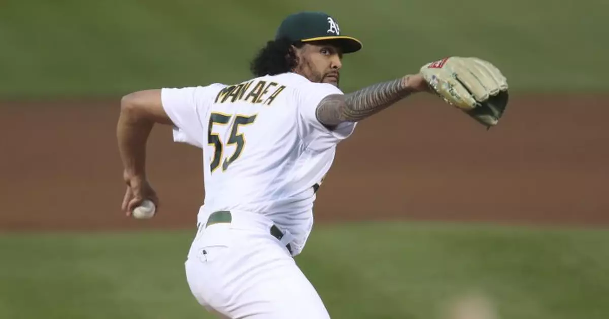 Manaea&#039;s no-hit bid ends, A&#039;s win on second big hit by Brown