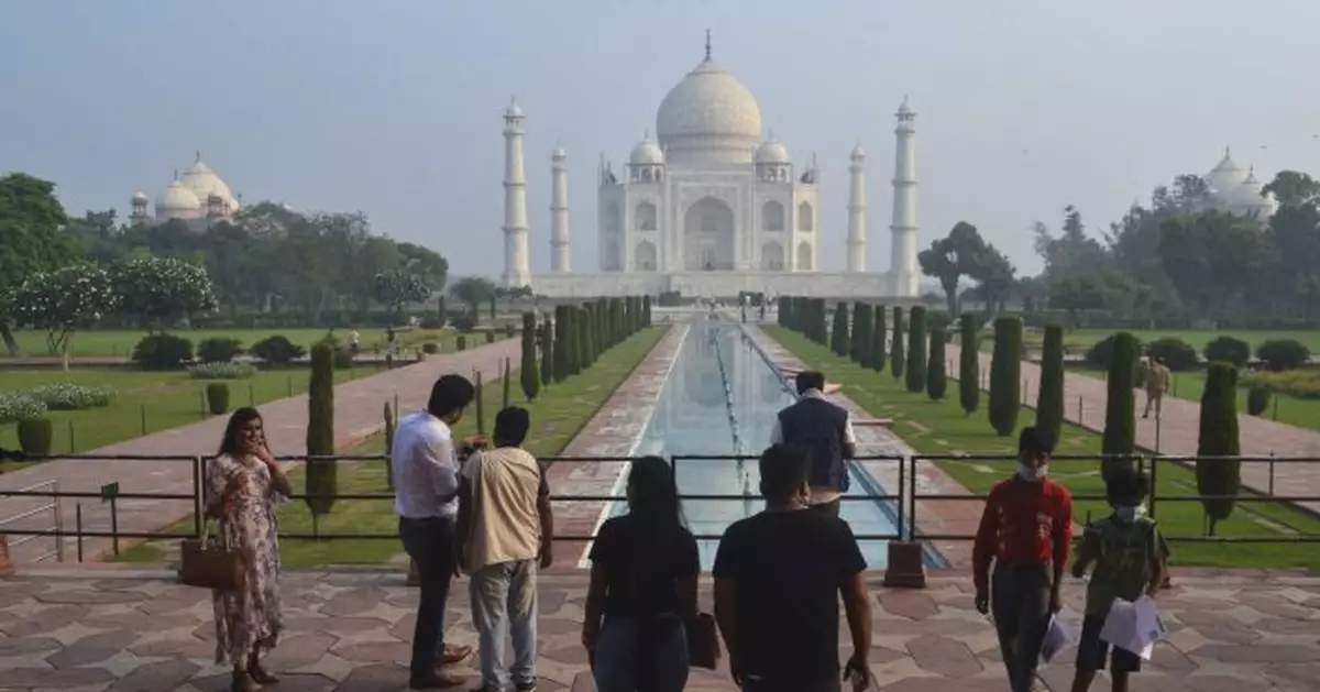 The Latest: India&#039;s Taj Mahal reopens as new infections slow