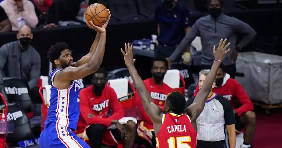 Embiid, Milton help 76ers even series with Hawks 118-102