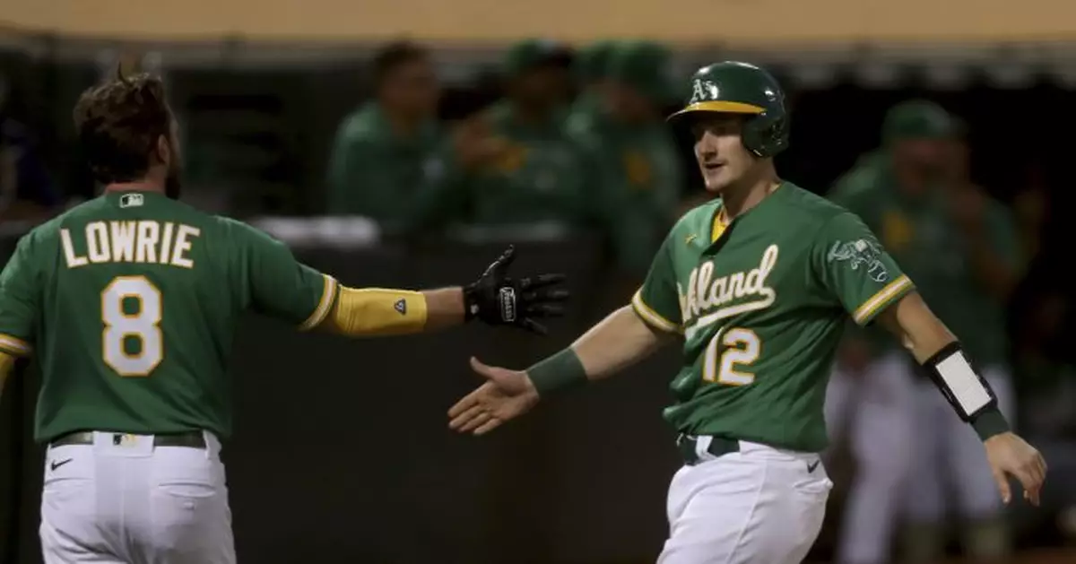 Murphy homers again, Montas wins as A&#039;s beat Angels 6-4